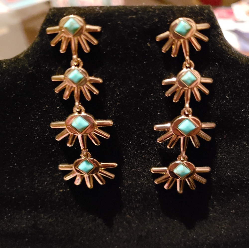 New Avon Sunrise linear earrings